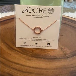 Adore Rose Gold circle bracelet.